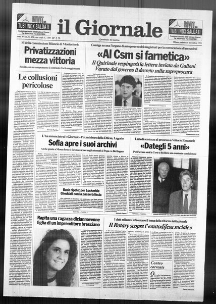 Il giornale : quotidiano del mattino